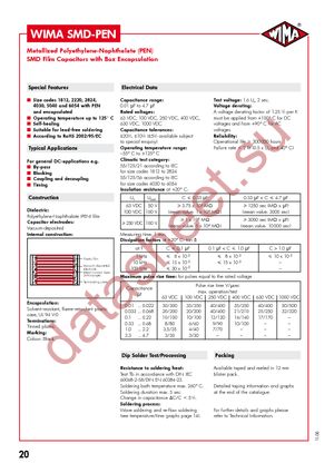 SMD-PEN1812-0.033/63/20 BP330 datasheet  